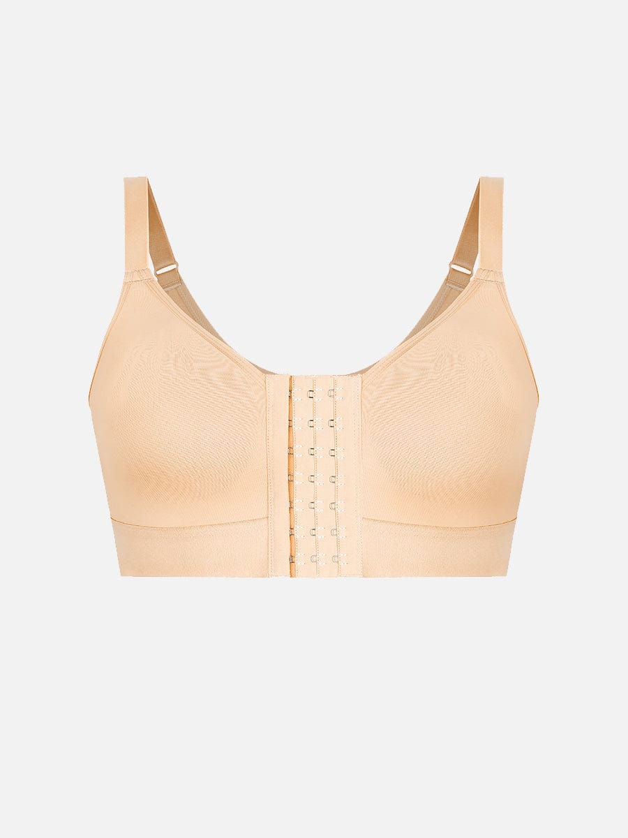 Breathable Chest Support Bra with Front Closure