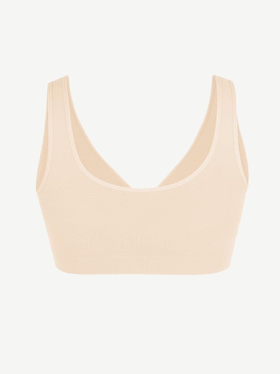 Wide Back & Straps Bust Support Shaping Bra - Auxieswear