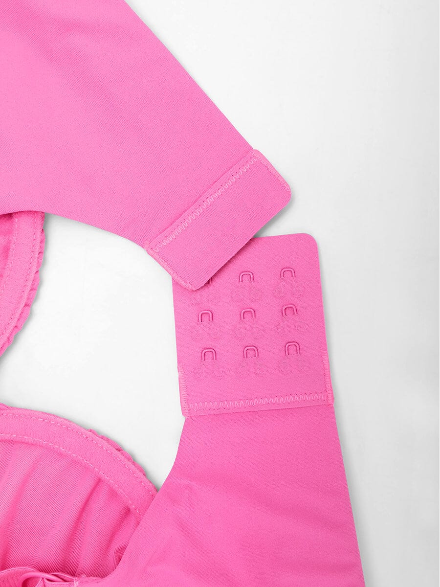 Deep V-Neck Unpadded Underwired Support Bra - Auxieswear