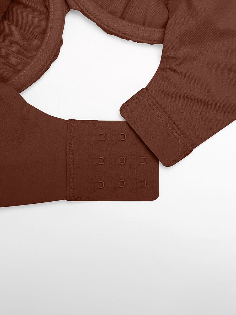 Deep V-Neck Unpadded Underwired Support Bra - Auxieswear