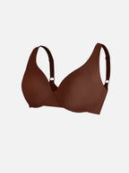 Deep V-Neck Unpadded Underwired Support Bra