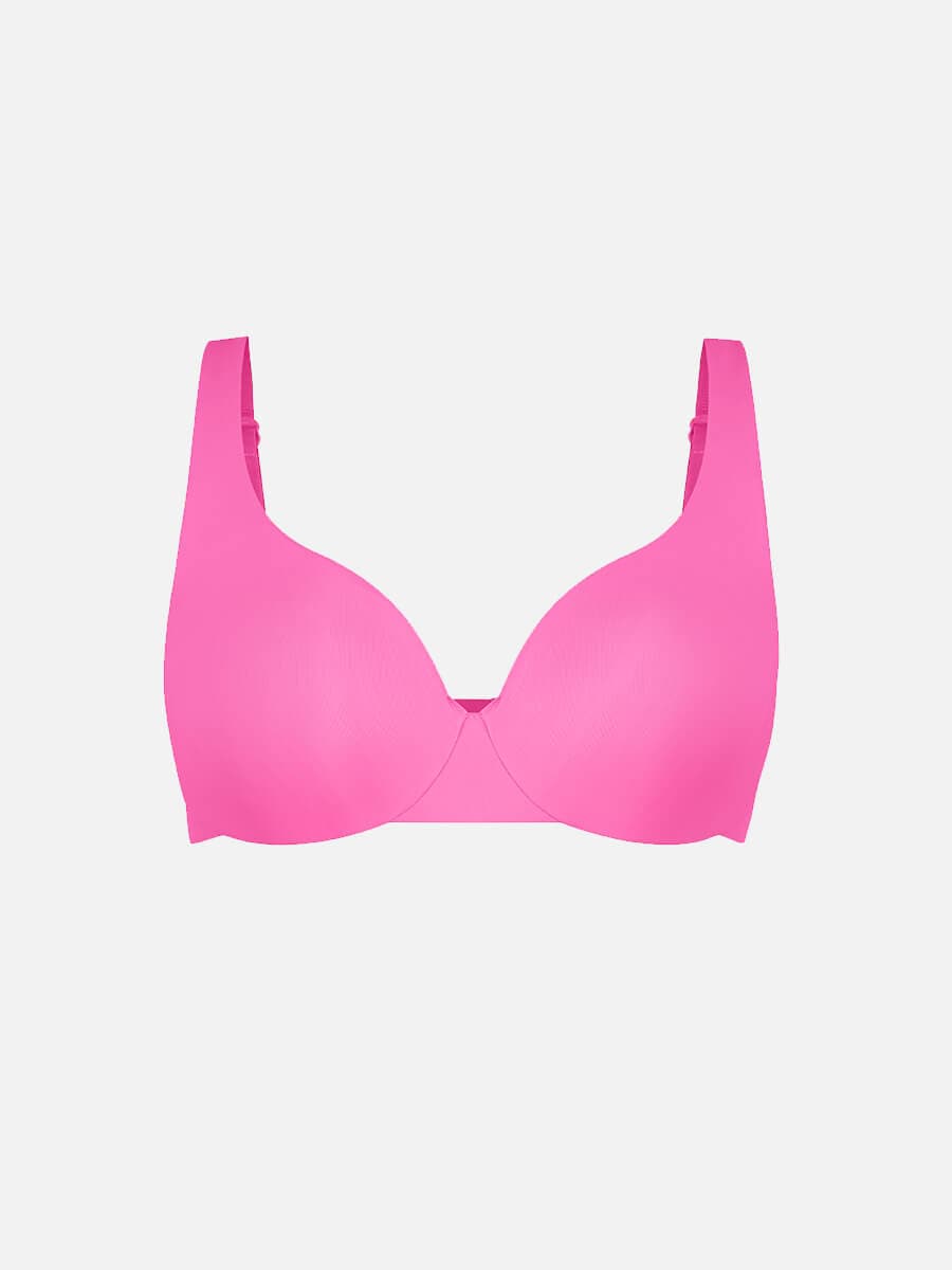 Deep V-Neck Unpadded Underwired Support Bra