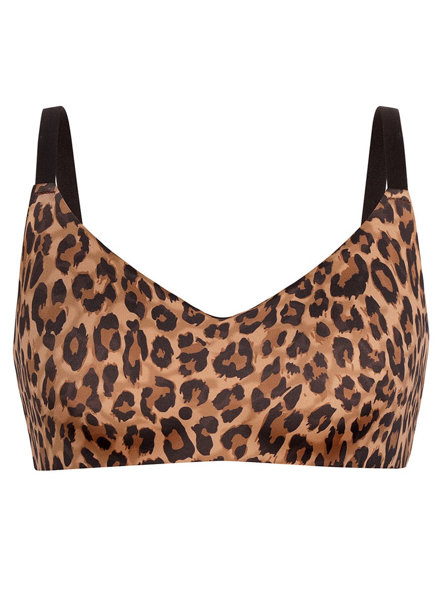 V-Neck Side Smoothing Bralette with Adjustable Straps - Auxieswear