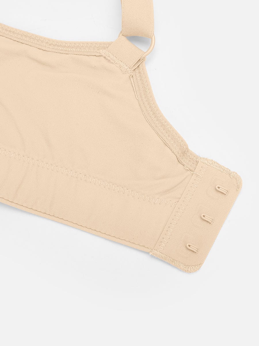 V-Neck Side Smoothing Bralette with Adjustable Straps