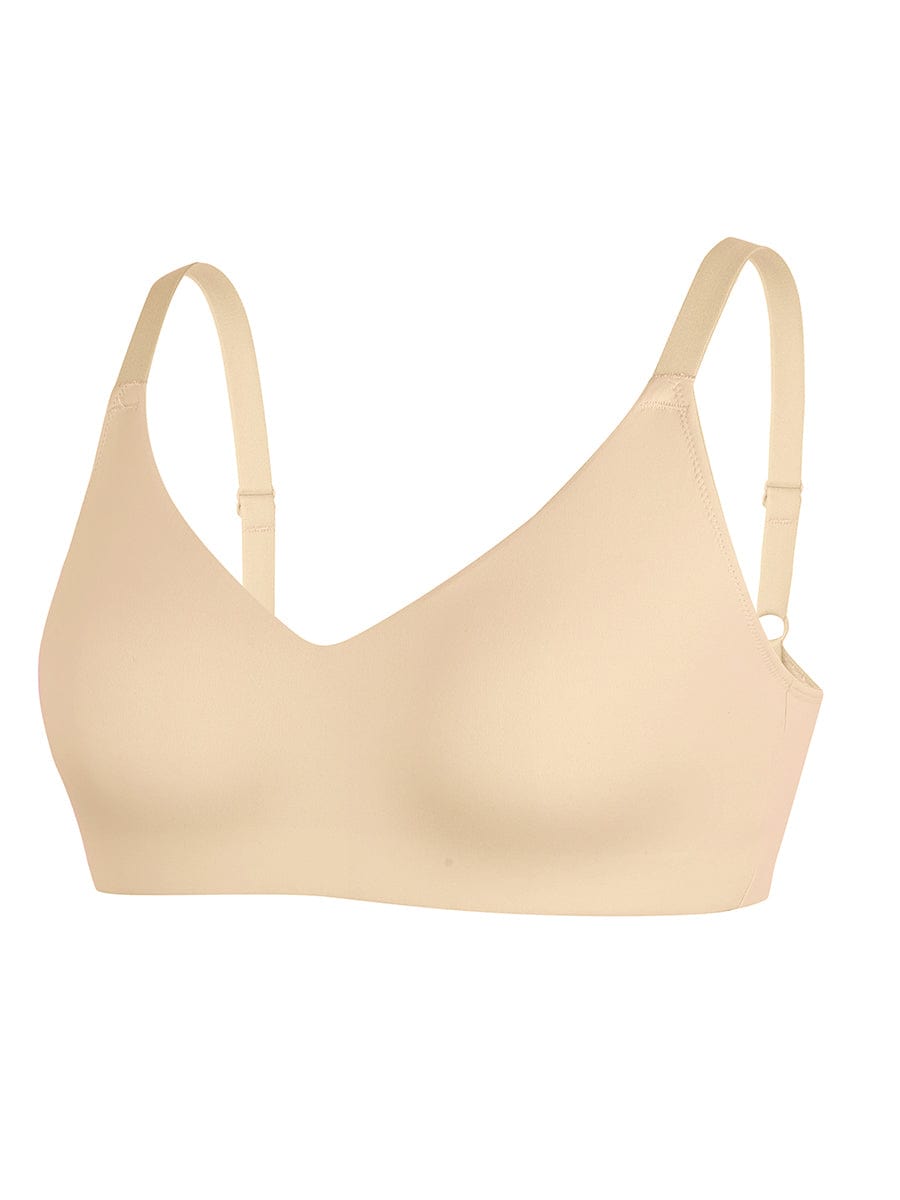 V-Neck Side Smoothing Bralette with Adjustable Straps