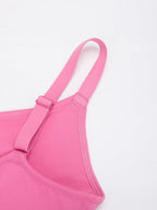 V-Neck Side Smoothing Bralette with Adjustable Straps