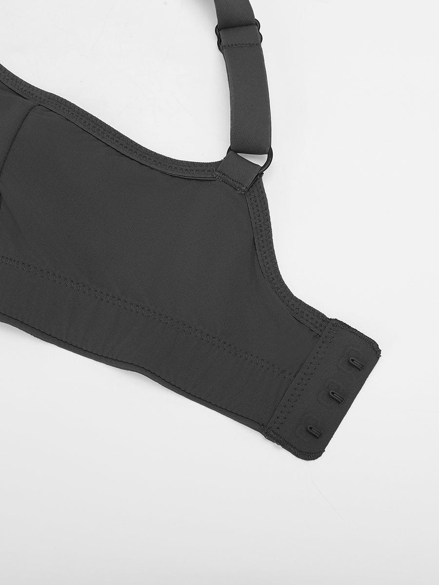 V-Neck Side Smoothing Bralette with Adjustable Straps