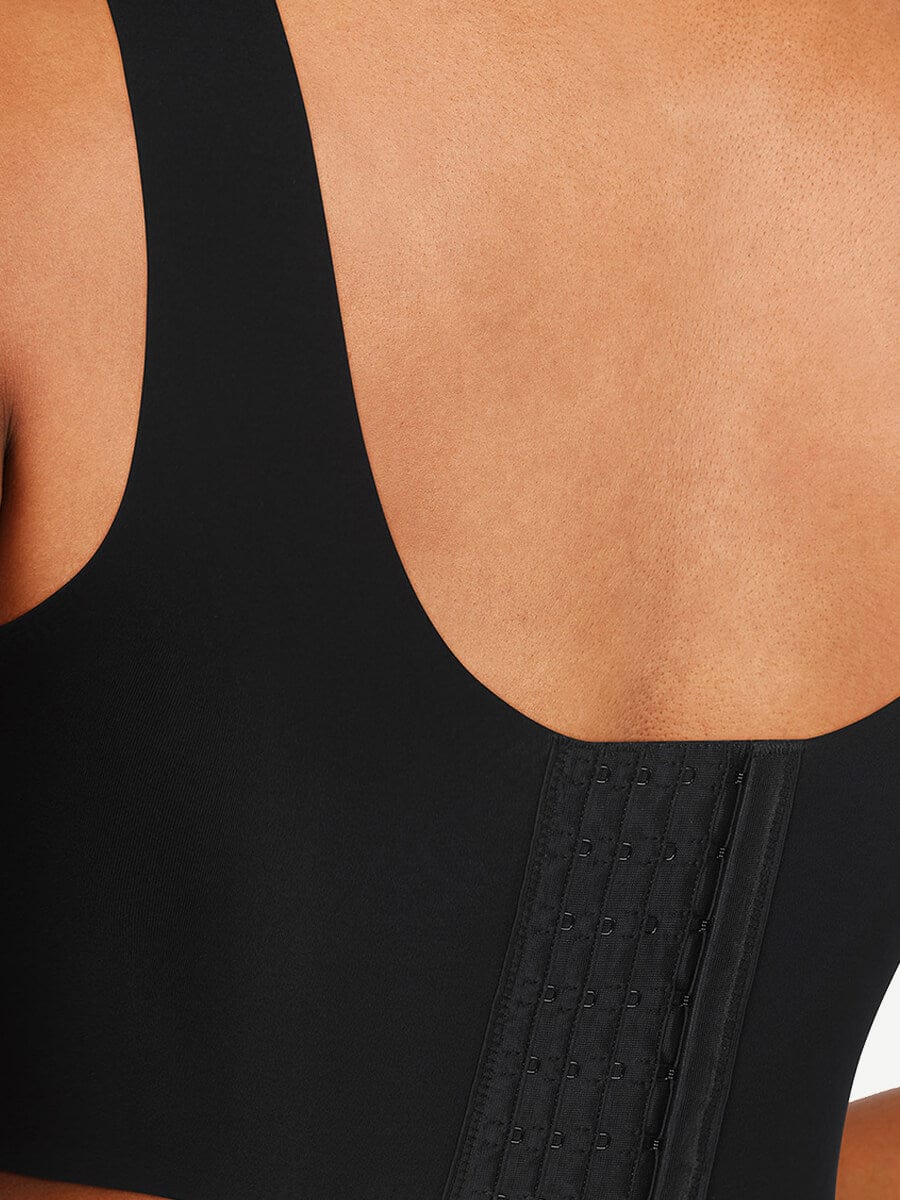 V-Neck Tank Top Style Bra with Built-in Pads
