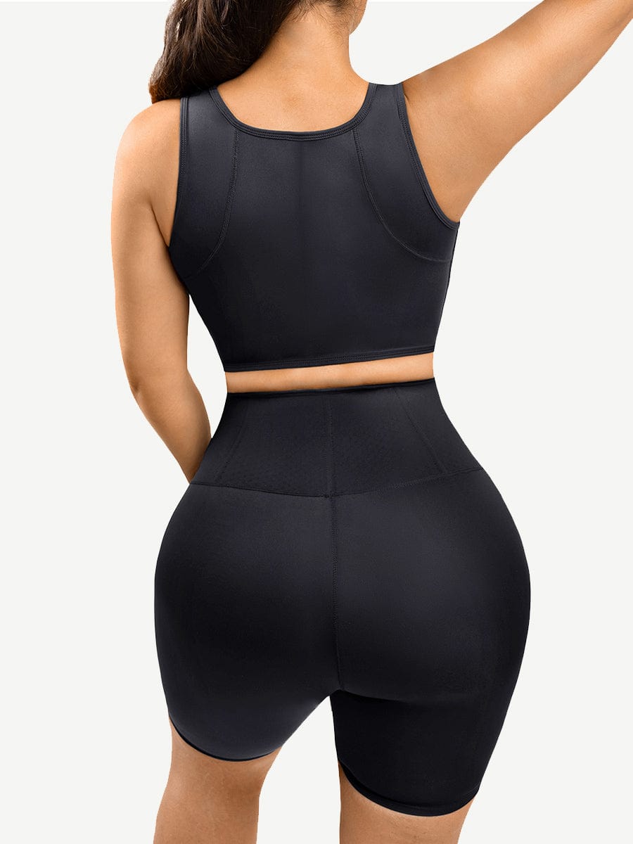 Front Zipper High Support Sports Top Bra