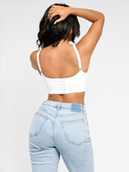 Deep V Design Bra With Removable cups