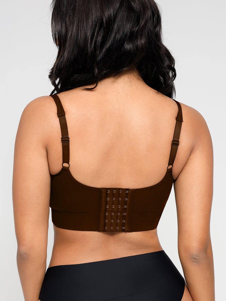 Deep V Design Bra With Removable cups - Auxieswear