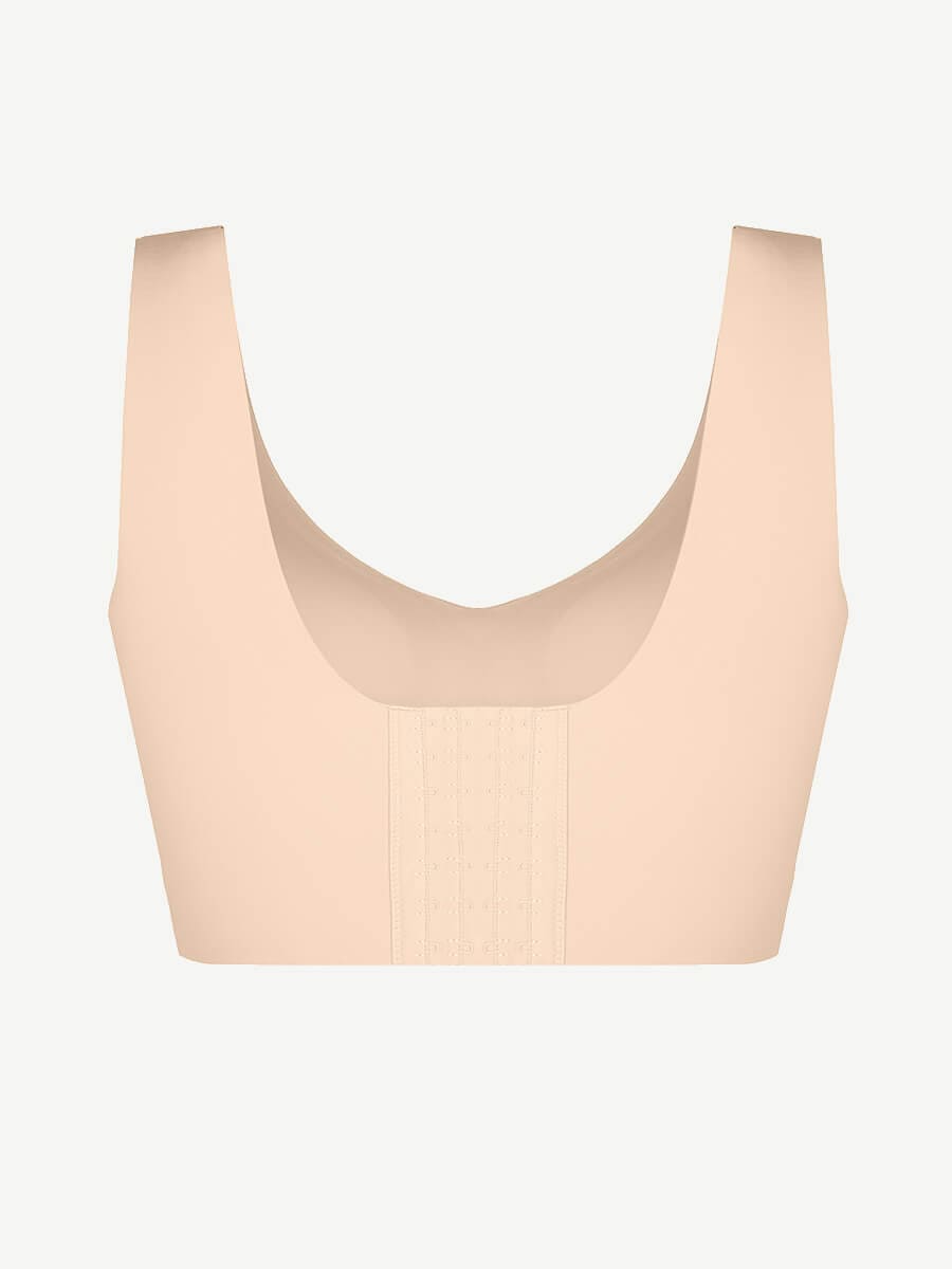 V-Neck Tank Top Style Bra with Built-in Pads