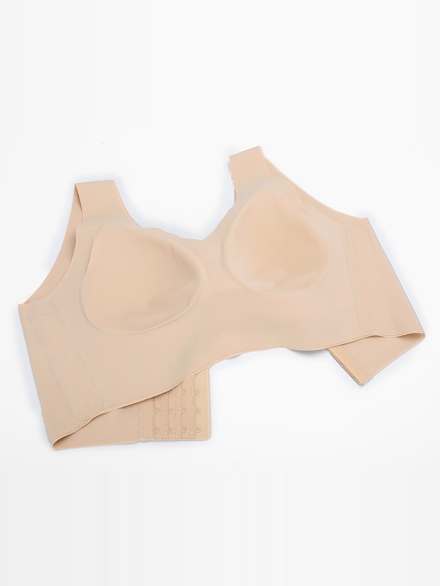 V-Neck Tank Top Style Bra with Built-in Pads