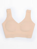 V-Neck Tank Top Style Bra with Built-in Pads