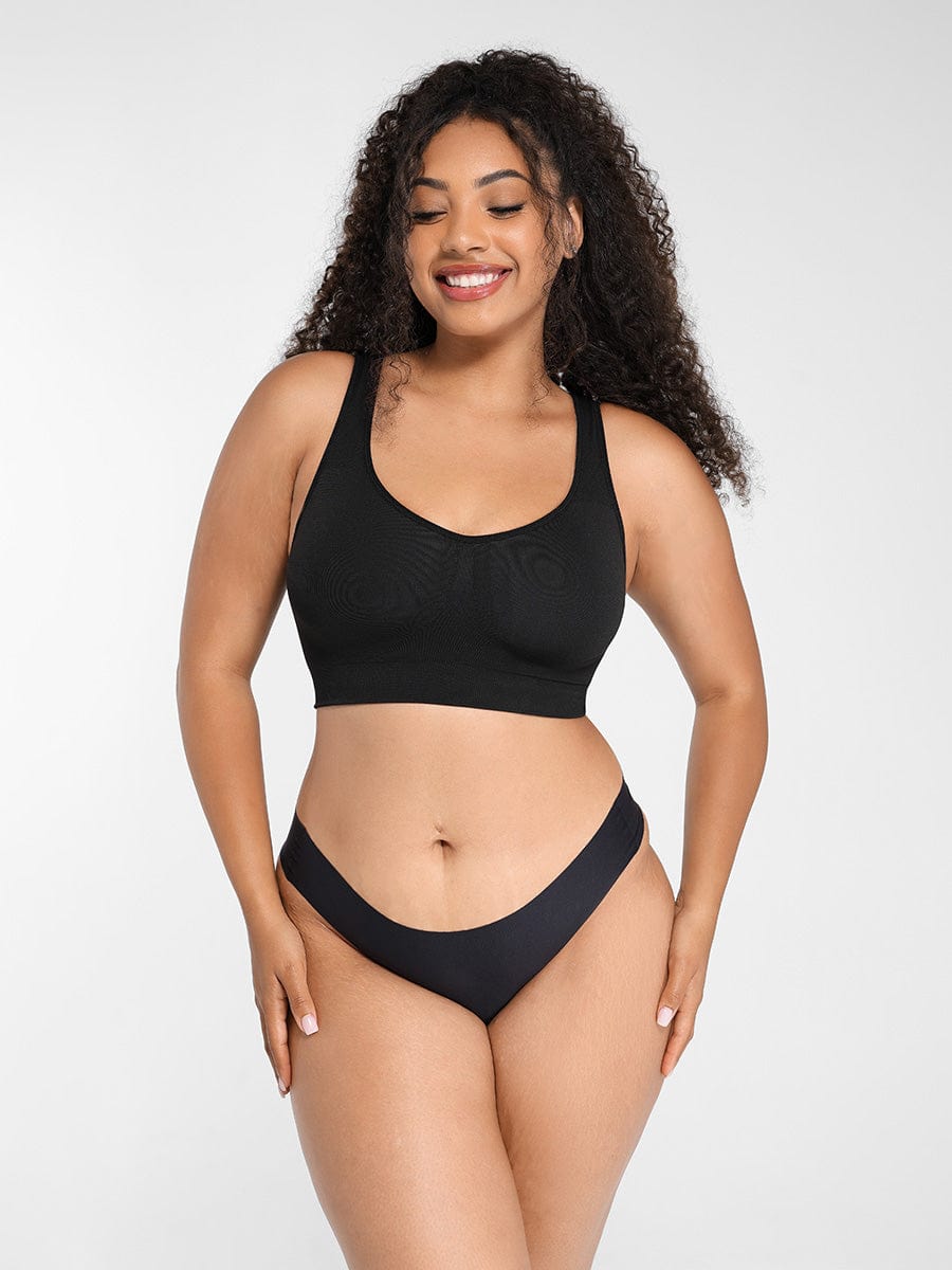 Reversible Wireless Bra with Removable Cups - Auxieswear