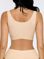 Breathable Support Bra with Adjustable Front Hooks
