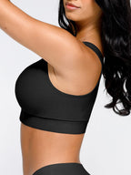 Breathable Support Bra with Adjustable Front Hooks
