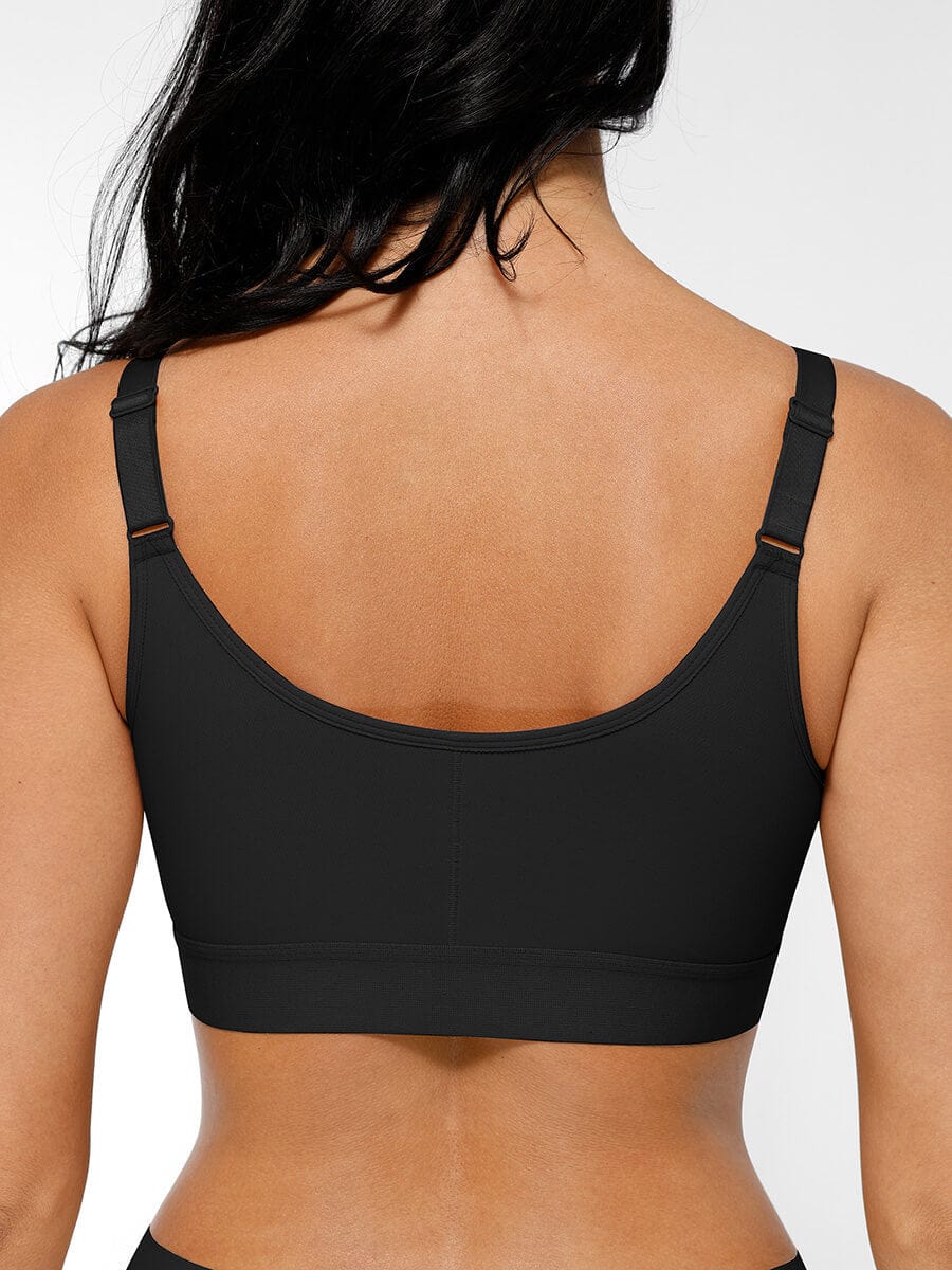 Breathable Chest Support Bra with Front Closure