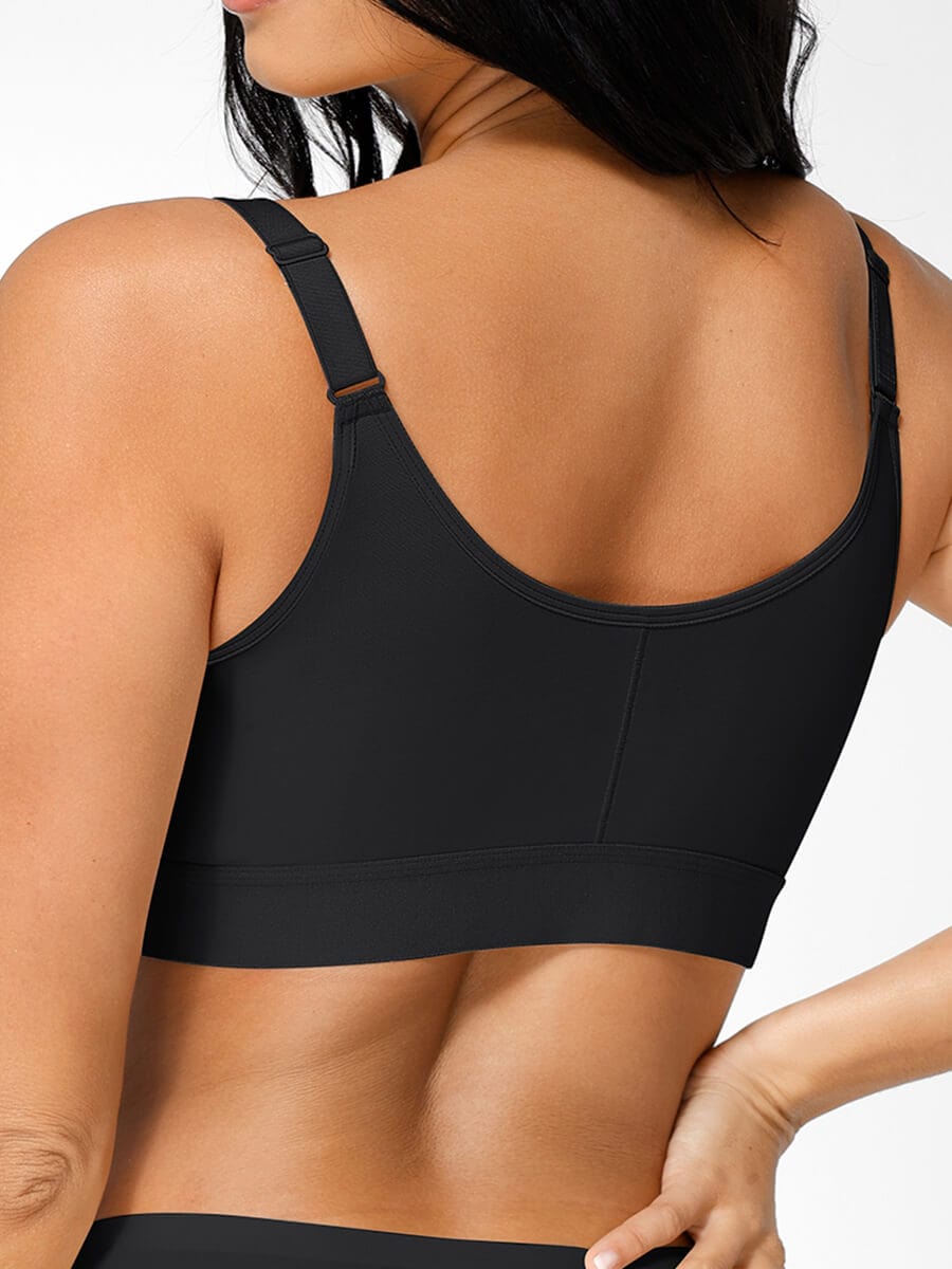 Breathable Chest Support Bra with Front Closure