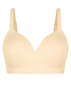 Wireless Bust Support Bra with Foam Cups