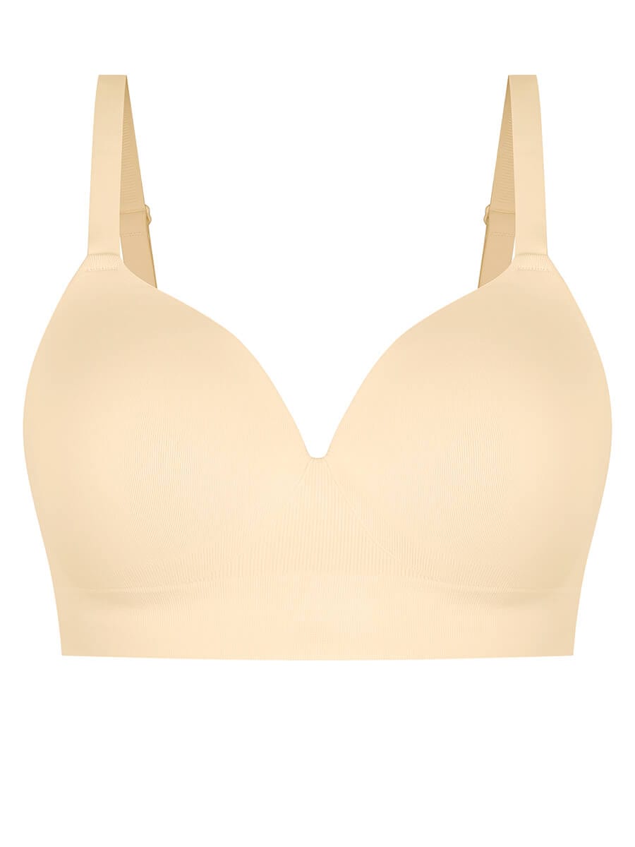 Wireless Bust Support Bra with Foam Cups - Auxieswear