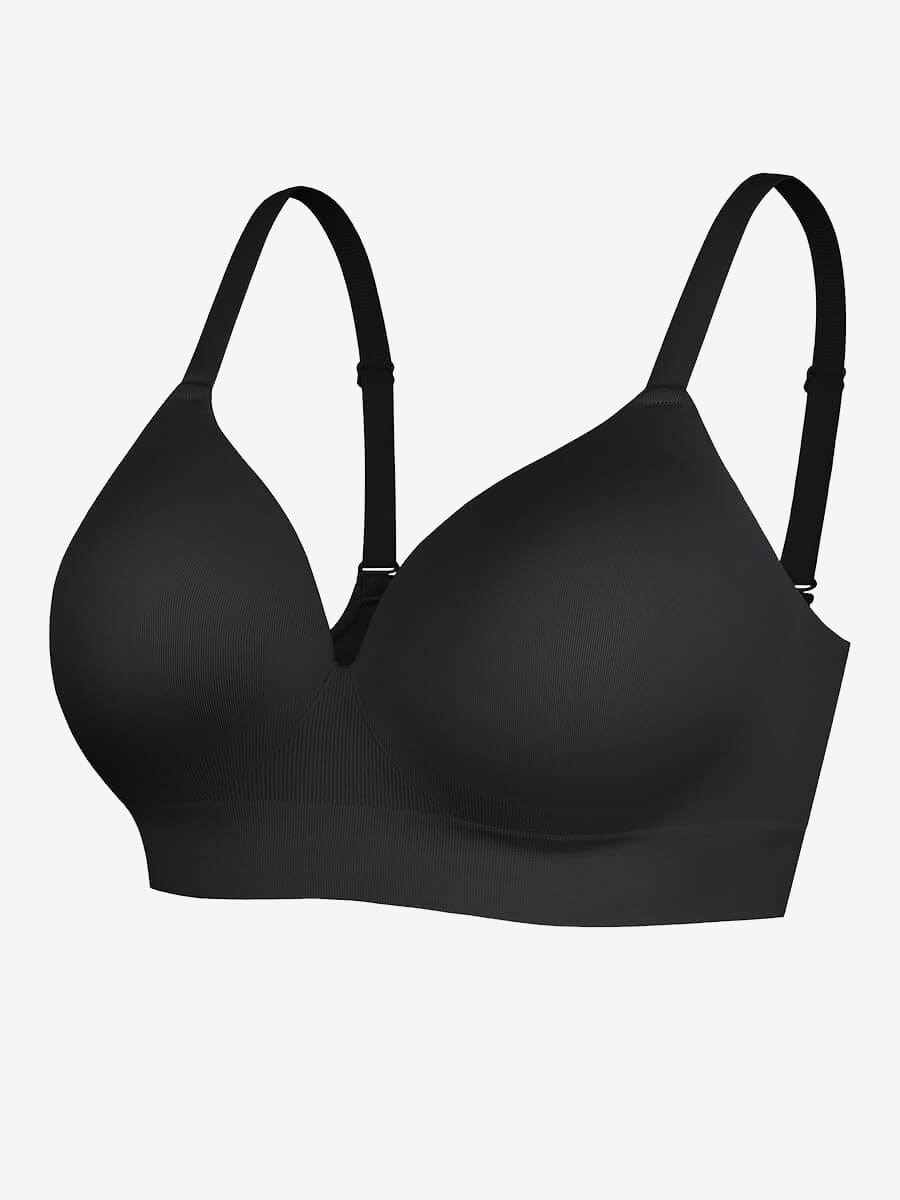Wireless Bust Support Bra with Foam Cups