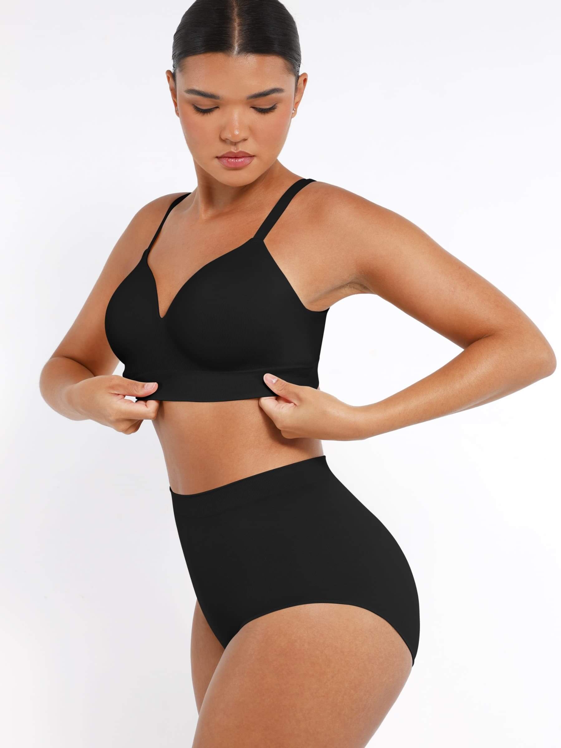 Wireless Bust Support Bra with Foam Cups
