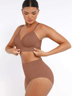 Wireless Bust Support Bra with Foam Cups