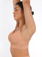 Wireless Bust Support Bra with Foam Cups