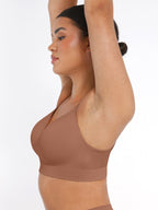 Wireless Bust Support Bra with Foam Cups