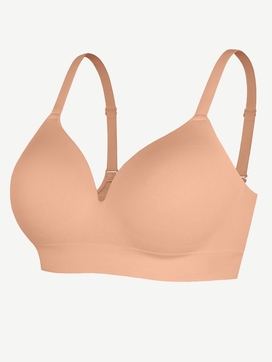 Wireless Bust Support Bra with Foam Cups - Auxieswear