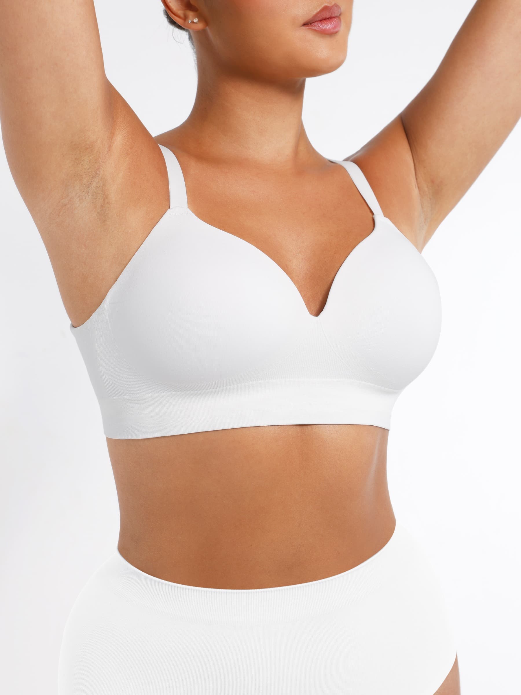 Wireless Bust Support Bra with Foam Cups