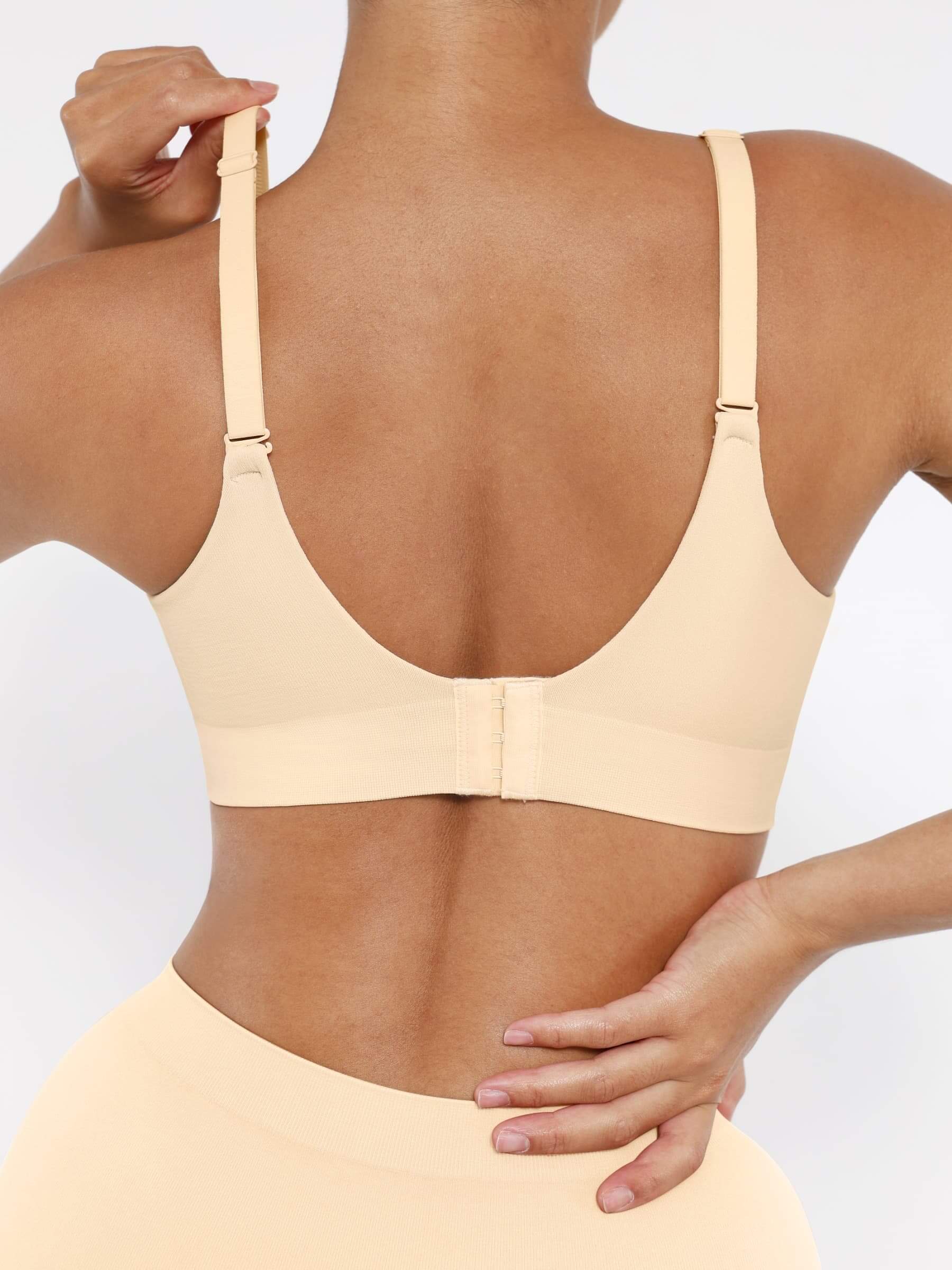Wireless Bust Support Bra with Foam Cups