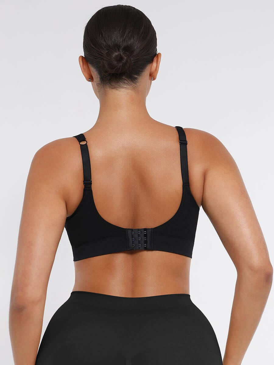 Wireless Bust Support Bra with Fixed Cups