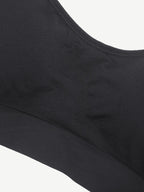 Wireless Bust Support Bra with Fixed Cups