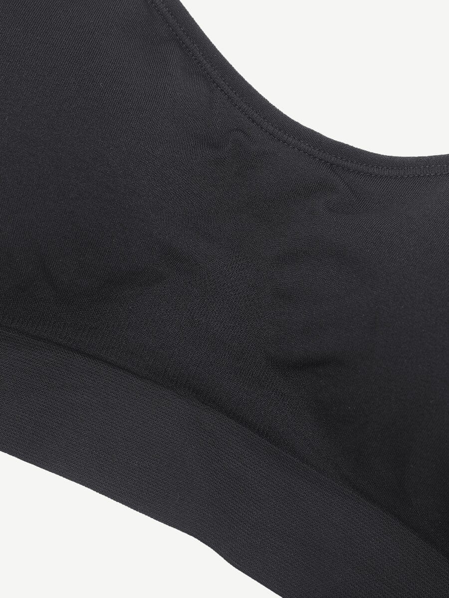 Wireless Bust Support Bra with Fixed Cups