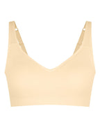 Wireless Bust Support Bra with Fixed Cups