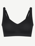 Wireless Bust Support Bra with Fixed Cups