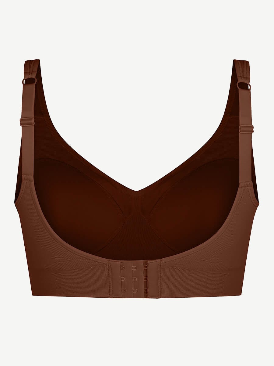 Wireless Bust Support Bra with Fixed Cups