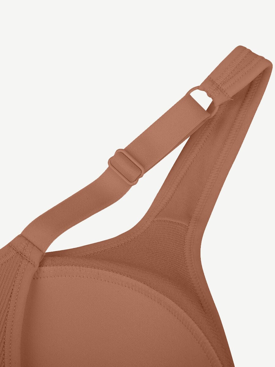 Wireless Bust Support Bra with Fixed Cups