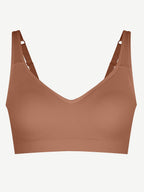 Wireless Bust Support Bra with Fixed Cups