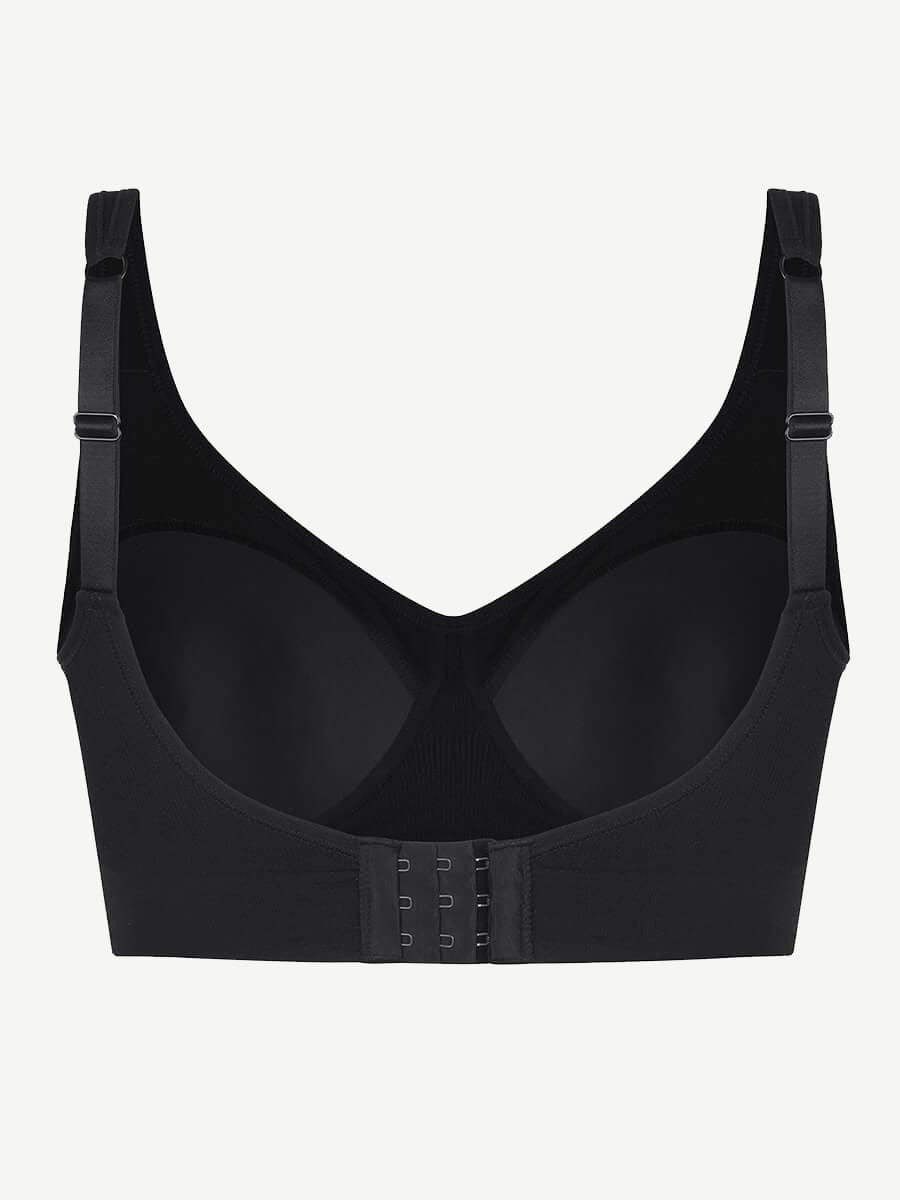 Wireless Bust Support Bra with Fixed Cups
