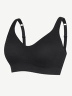 Wireless Bust Support Bra with Fixed Cups