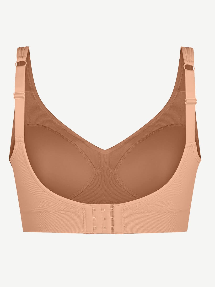 Wireless Bust Support Bra with Fixed Cups - Auxieswear