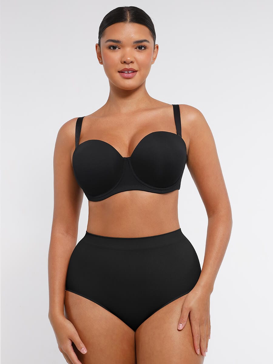 Underwire Non-Slip Bra with Removable Straps