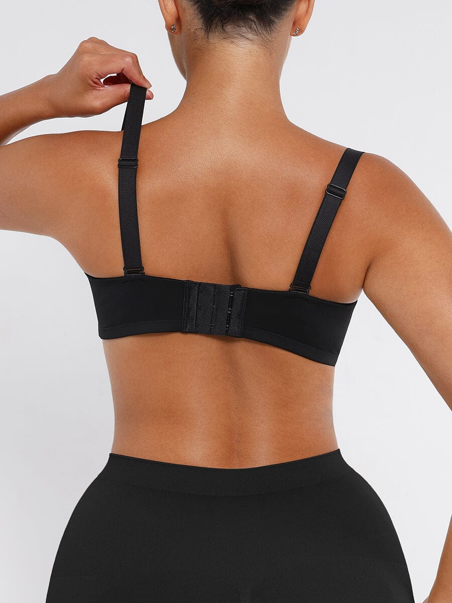 Underwire Non-Slip Bra with Removable Straps - Auxieswear