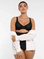 Deep V-Neck Unpadded Underwired Support Bra