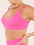V-Neck Side Smoothing Bralette with Adjustable Straps