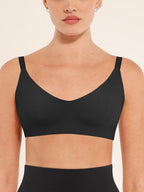 V-Neck Side Smoothing Bralette with Adjustable Straps