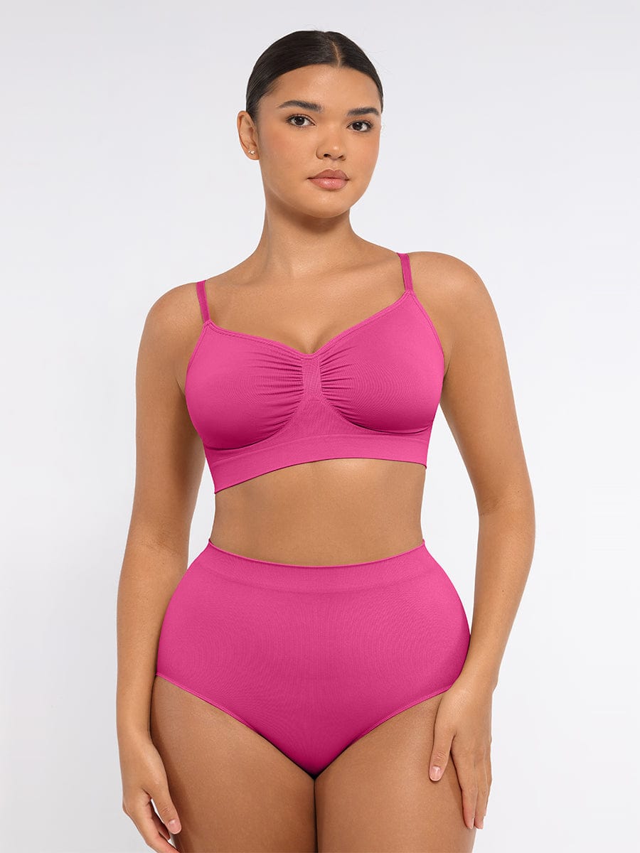 High-Waist Seamless Antibacterial Lining Briefs